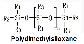 Fórmula estrutural de Polydimethylsiloxane